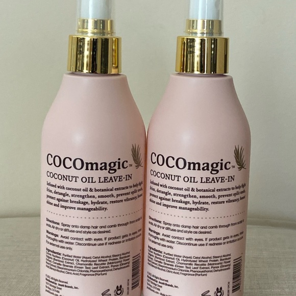 Lot of 2 Cocomagic 10-IN-ONE Leave In Treatment 8 Fl Oz. - Picture 3 of 8